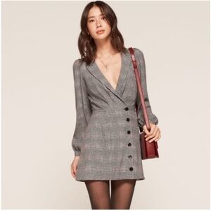 Reformation Woodbury Plaid Dress Sz 4